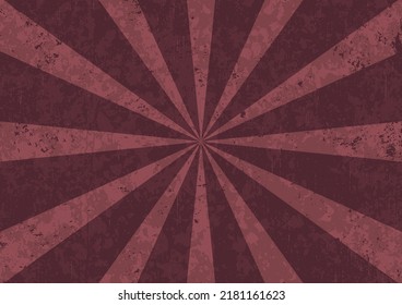 Sunburst with grunge texture background