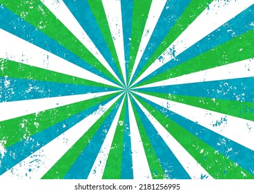 Sunburst with grunge texture background