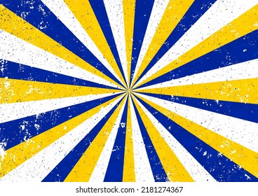 Sunburst with grunge texture background