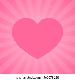Sunburst heart background