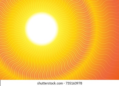 Sunburst Hot Heat Ray Background Vector Illustration