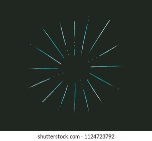 Sunburst Icon, Fireworks Icon, Fireworks Vector, Sun Burst, Star Burst, Vintage Star Burst, Art Deco Decoration, Vector Illustration Background