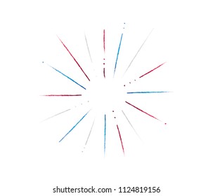 Sunburst Icon, Fireworks Icon, Fireworks Vector, Sun Burst, Star Burst, Vintage Star Burst, Art Deco Decoration, Vector Illustration Background