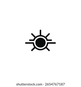 Sunburst Icon - Símbolo estilizado del sol o de la estrella para el gráfico moderno para digital, Ciencia, Clima, energía renovable, luz, Abstractas, Tecnología, innovación, diseño del logotipo, elemento del Diseño web