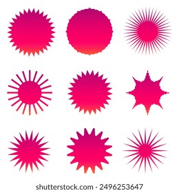 Sunburst icon symbol with eps format file 