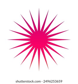 Sunburst icon symbol with eps format file 