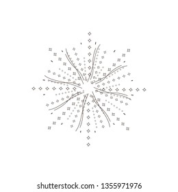 sunburst icon vector.or firework.