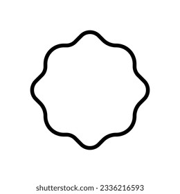 Sunburst icon vector. Retro stars illustration sign. Price tag symbol. Star logo.