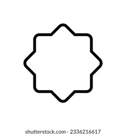 Sunburst icon vector. Retro stars illustration sign. Price tag symbol. Star logo.