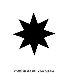Sunburst icon vector. Star illustration sign. Price tag symbol. 
