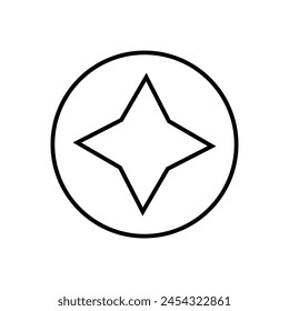 Sunburst icon vector. Star illustration sign. Price tag symbol. 
