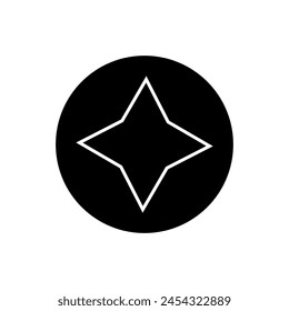 Sunburst-Symbol Vektorgrafik. Sternzeichen. Preis-Tag-Symbol. 