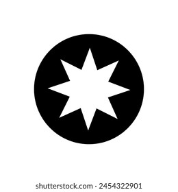 Sunburst icon vector. Star illustration sign. Price tag symbol. 