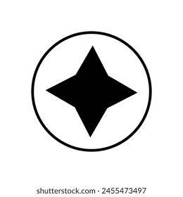 Sunburst icon vector. Star illustration sign. Price tag symbol. 