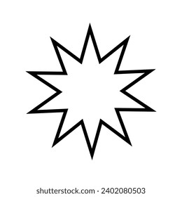Sunburst icons vector. Starburst badges symbol. Price sticker illustration sign. Design elements for promo, adds and offers. 