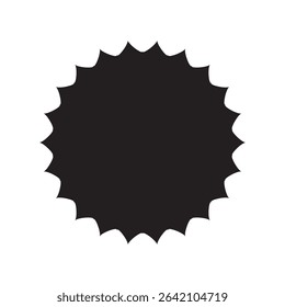 Sunburst icons vector. Starburst badges symbol. Price sticker illustration sign. Design elements for promo, adds and offers.