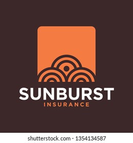 sunburst logo design idea