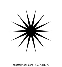 sunburst logo design vector illustration