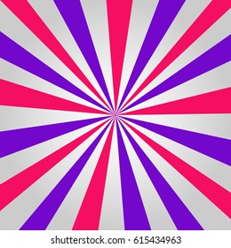 Sunburst, multicolor background. Vector illustration