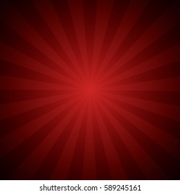 Sunburst on a red background stylish design