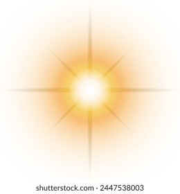 Sunburst on a white background. Vector illustration. Eps 10.