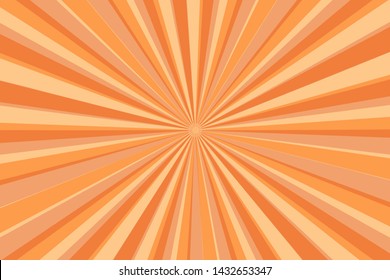 sunburst on yellow and orange color background. Sun rays. 