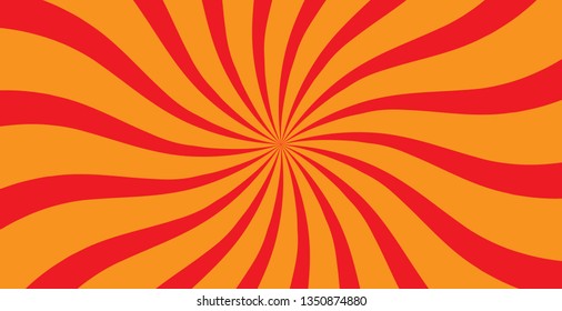 Sunburst Pattern Abstract Background. Rays. Radial. Summer Banner. Vector Illustration