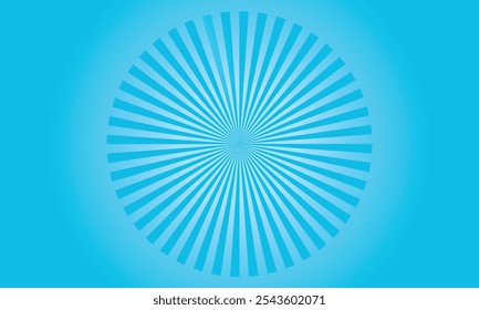 sunburst pattern background. Retro ray pattern background. Background with blue and yellow retro sunbrush rays. stripes vintage blue ray . vactor illustration. top view.