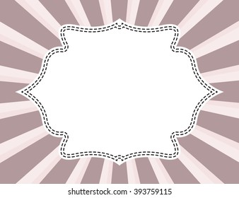 Sunburst Pattern, Background, Vector, Retro, Vintage . Vector illustration.