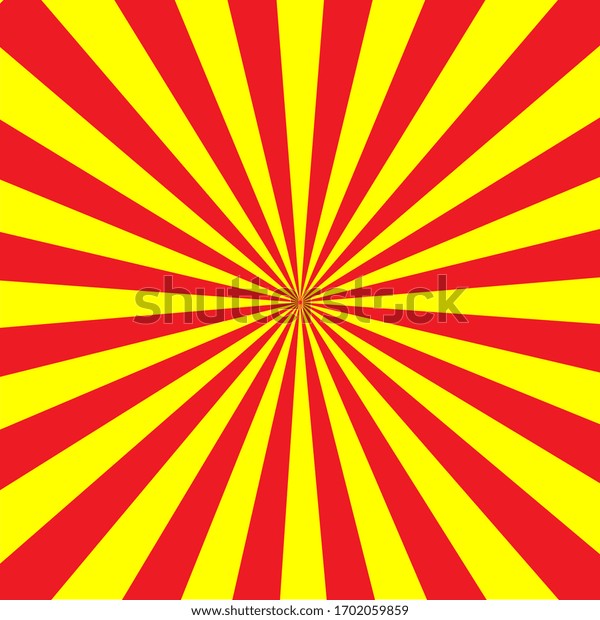 Sunburst Pattern Red Yellow Stock Vector (Royalty Free) 1702059859 ...