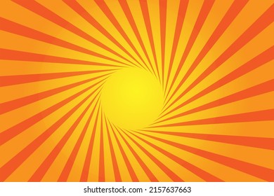 Sunburst pattern with spiral and radial background , Vector illustration.