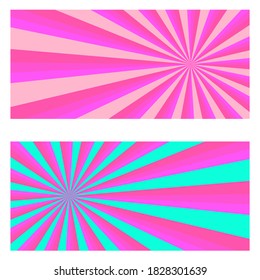 Sunburst pink color rays with abstract background wallpaper explosion celebration artwork pattern seamless art graphic design vector illustration