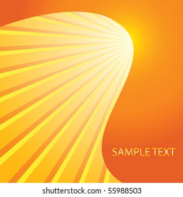 Sunburst with a place for your text. Vector illustration