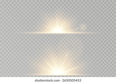 Sunburst PNG suits modern UI or promo graphics. Light leak shines gently with warm sun illusion. Overlay elements enrich depth in web backgrounds.