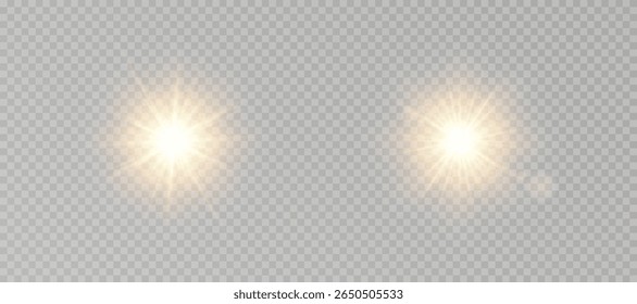 Sunburst PNG suits modern UI or promo graphics. Light leak shines gently with warm sun illusion. Overlay elements enrich depth in web backgrounds.