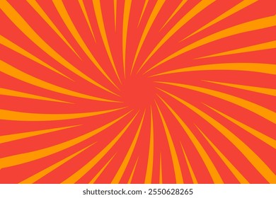 Sunburst pop art,Comic book style background with sunbeam rays,latar kartun manga art vintage vector ilustration