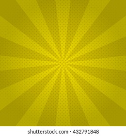 Sunburst Poster. Swirling radial background. Vector 