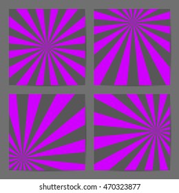 Sunburst Posters. Vector Illustration.