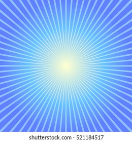 Sunburst Ray Blue Background Vector Illustration EPS10
