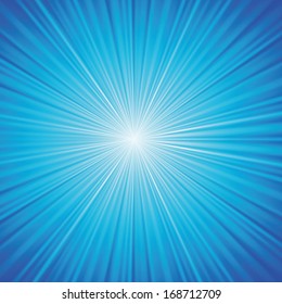 Sunburst ray of sunlight