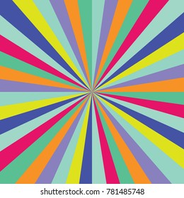 sunburst ray vector colored pattern diagonal line, stripes background illustration. Vector illustration for design, banner, card, poster.