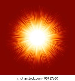 Sunburst rays of sunlight. EPS 8 vector file included