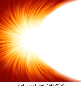 Sunburst rays of sunlight tenplate. EPS 8 vector file included