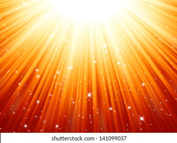 Sunburst rays of sunlight tenplate. EPS 8 vector file included