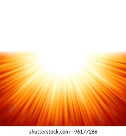 Sunburst rays of sunlight tenplate. EPS 8 vector file included