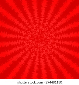 Sunburst red background. Starburst texture. Vector illustration.