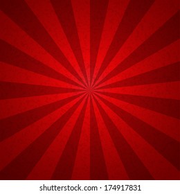Sunburst Red Tone Vintage  Pattern Background. Vector Illustration