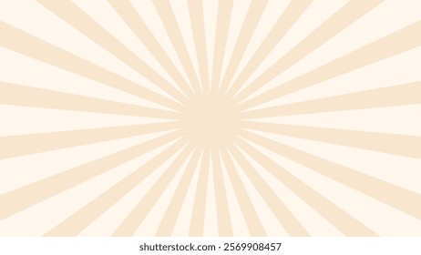 Sunburst retro background. Sun ray vector background