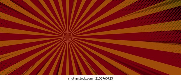 Sunburst Retro Textured Grunge Background. Vector illustration
