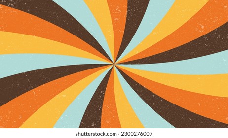 Sunburst retro vintage background vector. Waves, swirl, vector texture vector illustration template